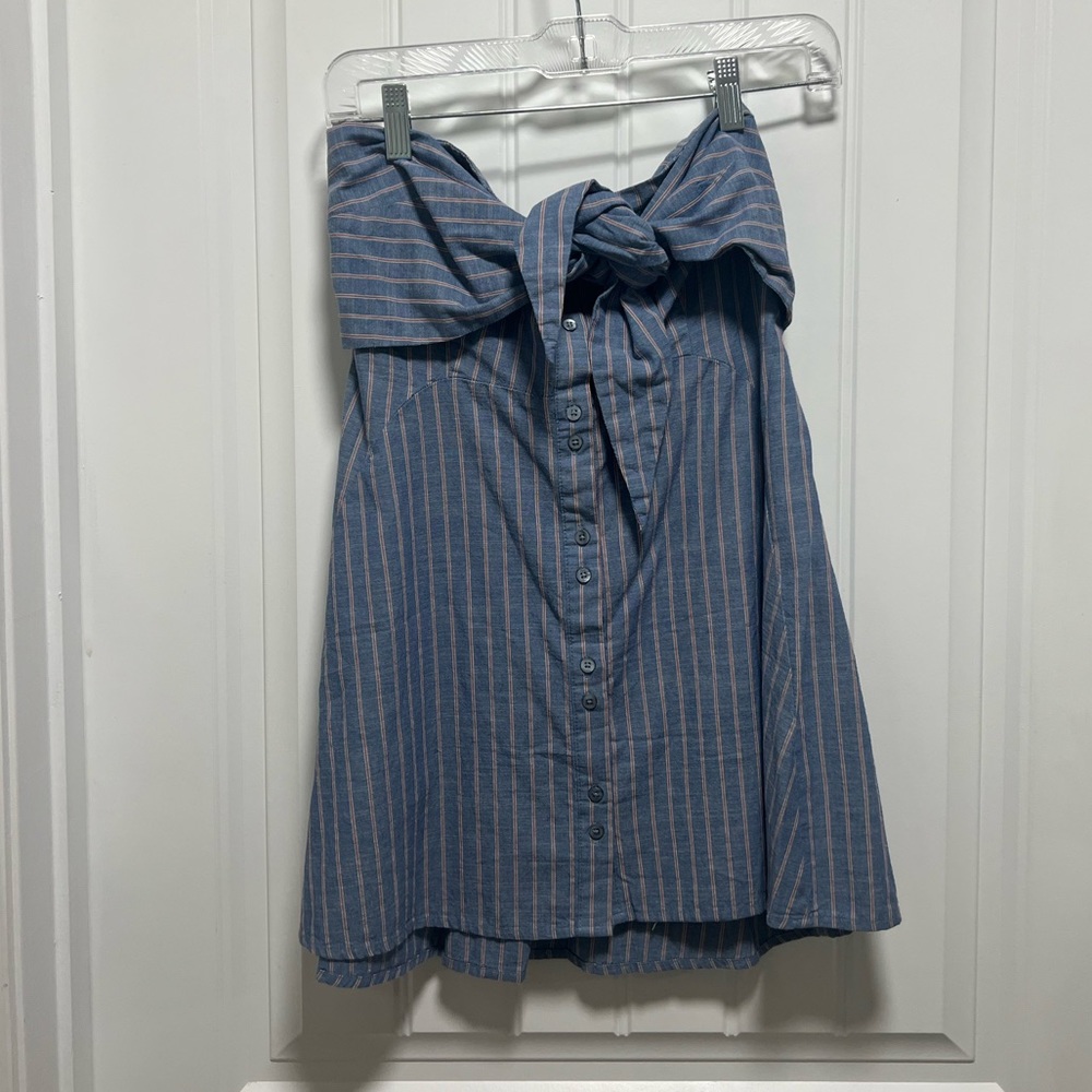 Free People Tie Strapless Top